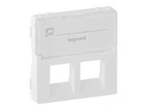 Legrand 755480 - Valena Life 2xRJ45 csatlakozóaljzat burkolat, címketartóval fehér