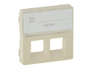 Legrand 755481 - Valena Life 2xRJ45 csatlakozóaljzat burkolat, címketartóval elefántcsont