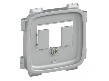 Legrand 755497 - Valena Allure TAE/TDO aljzat burkolat, Alumínium