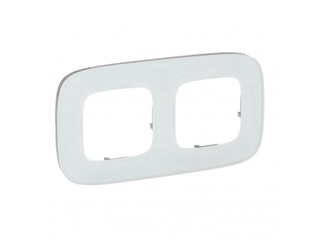 Legrand 755542 - Valena Allure Kettes keret, Fehérüveg
