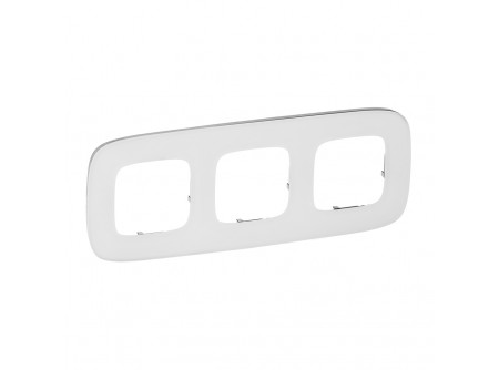 Legrand 755543 - Valena Allure Hármas keret, Fehérüveg