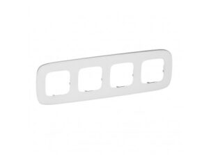 Legrand 755544 - Valena Allure Négyes keret, Fehérüveg