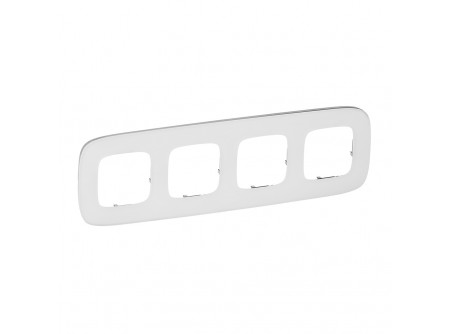 Legrand 755544 - Valena Allure Négyes keret, Fehérüveg
