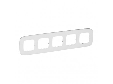 Legrand 755545 - Valena Allure Ötös keret, Fehérüveg