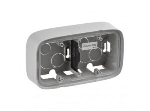 Legrand 755572 - Valena Allure Kettős kiemelődoboz, Alumínium