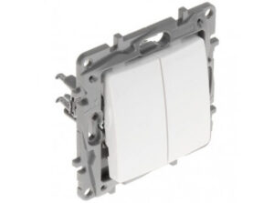 Legrand 764502 - Niloé kettős váltókapcsoló, fehér