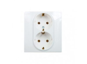 Legrand 764534 - Niloé 2×2P+F csatlakozóaljzat gyermekvédelem nélkül (csavaros), fehér