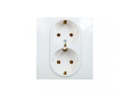 Legrand 764534 - Niloé 2×2P+F csatlakozóaljzat gyermekvédelem nélkül (csavaros), fehér