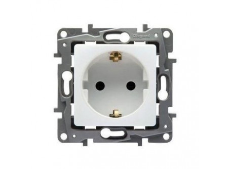 Legrand 764539 - Niloé 2P+F csatlakozóaljzat gyermekvédelem nélkül (csavaros), fehér