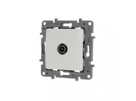 Legrand 764552 - Niloé TV aljzat, átmenő (14 dB), fehér