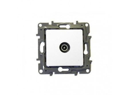 Legrand 764555 - Niloé TV aljzat, végzáró (10 dB), fehér