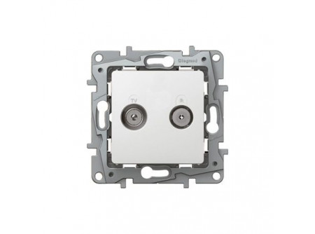 Legrand 764558 - Niloé TV-SAT aljzat, végzáró (10 dB), fehér