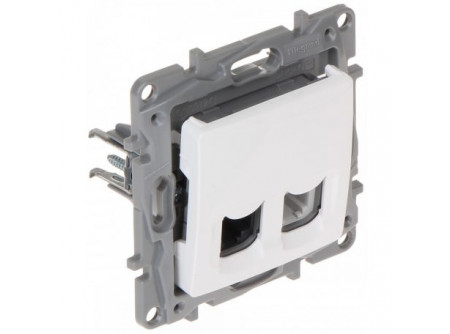 Legrand 764570 - Niloé RJ11 + RJ45 Cat.5 UTP csatlakozóaljzat, fehér