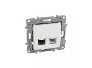 Legrand 764578 - Niloé 2xRJ45 Cat.6 FTP körmös aljzat, fehér