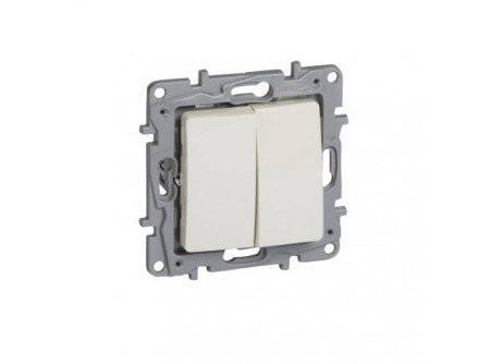 Legrand 764609 - Niloé váltókapcsoló 10 AX + nyomó 6 A - 250 V±, bézs
