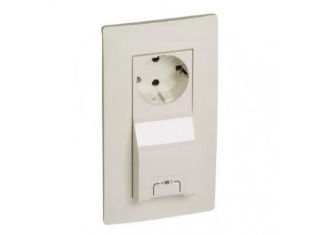 Legrand 764630 - Niloé 2P+F / USB kombinált csatlakozóaljzat, bézs