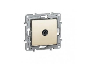 Legrand 764651 - Niloé TV csillagpontos aljzat, 9,5 (apa), végzáró (1 dB), bézs