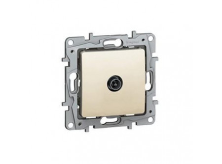 Legrand 764651 - Niloé TV csillagpontos aljzat, 9,5 (apa), végzáró (1 dB), bézs