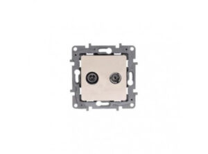 Legrand 764657 - Niloé TV-SAT aljzat, átmenő (14 dB), bézs