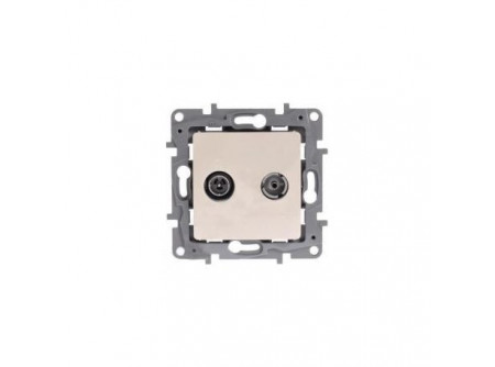 Legrand 764657 - Niloé TV-SAT aljzat, átmenő (14 dB), bézs