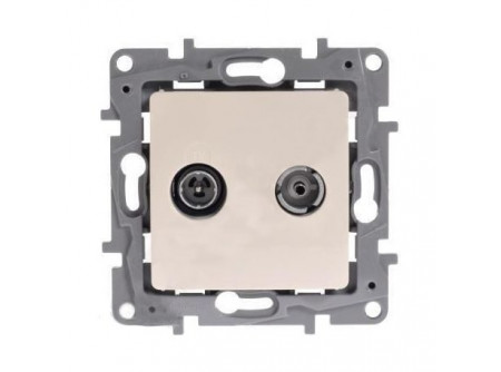 Legrand 764658 - Niloé TV-SAT aljzat, végzáró (10 dB), bézs