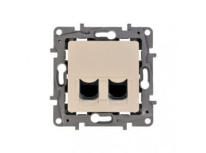 Legrand 764674 - Niloé 2xRJ45 Cat.6 UTP csatlakozóaljzat, bézs