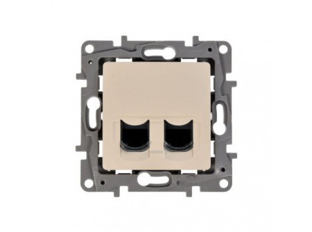 Legrand 764674 - Niloé 2xRJ45 Cat.6 UTP csatlakozóaljzat, bézs