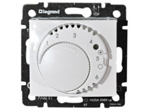 Legrand 770091 - Valena szobatermosztát padlófűtéshez, fehér
