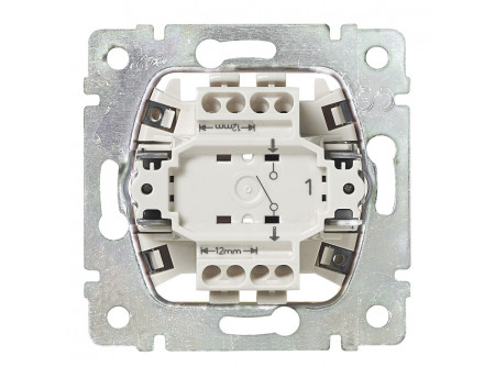 Legrand 770102 - Valena kétpólusú kapcsoló alumínium