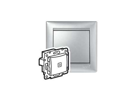 Legrand 770110 - Valena egypólusú kapcsoló jf alumínium