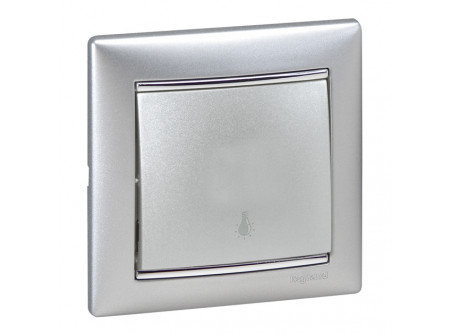Legrand 770112 - Valena egypólusú nyomó lj alumínium