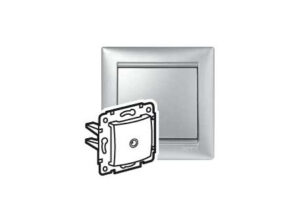 Legrand 770129 - Valena TV aljzat végz 1,5dB alumínium