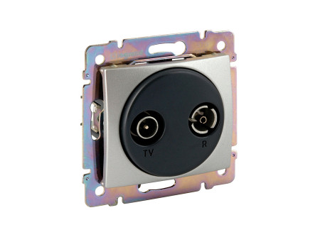 Legrand 770132 - Valena TV-RD aljzat végz 1,5dB alumínium