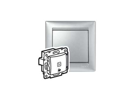 Legrand 770215 - Valena egypólusú nyomó csj jf, 250V, alumínium