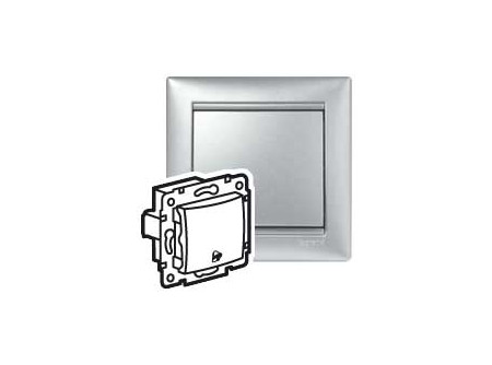 Legrand 770216 - Valena egypólusú nyomó csj, 250V, alumínium