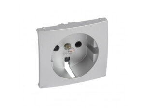 Legrand 770257 - Valena 2P+F aljzat burkolat csapófedéllel, alumínium