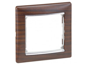Legrand 770371 - Valena Wenge dekor / Ezüst, 1-es keret keret