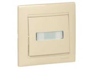 Legrand 774117 - Valena egypólusú nyomó ct, jf, 12V, elefántcsont