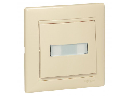 Legrand 774117 - Valena egypólusú nyomó ct, jf, 12V, elefántcsont