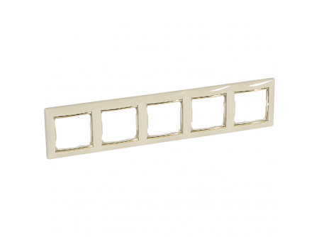 Legrand 774155 - Valena Elefántcsont / Arany, 5-ös vízszintes keret