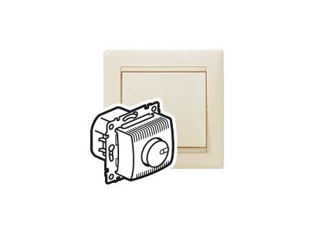 Legrand 774160 - Valena forgatógombos dimmer 100-1000W izzó- és halogénlámpához, elefántcsont