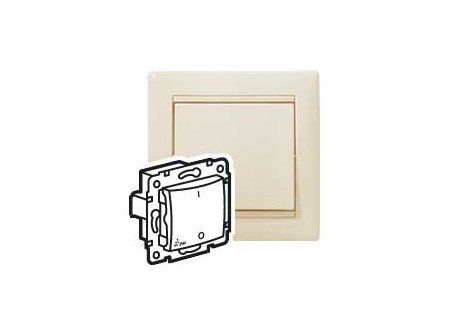 Legrand 774192 - Valena IP44 2P kapcsoló, elefántcsont