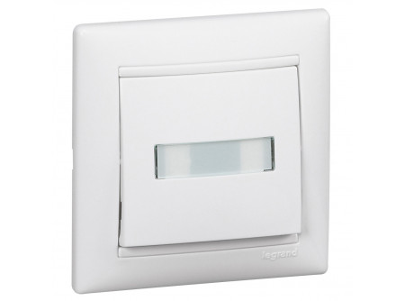 Legrand 774217 - Valena egypólusú nyomó ct, jf, 12V, fehér
