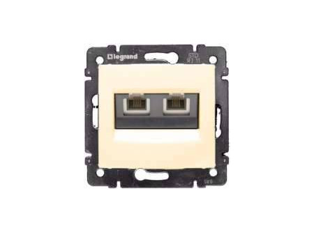Legrand 774339 - Valena telefoncsatlakozó 2xRJ11 elefántcsont