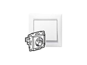 Legrand 774394 - Valena 2P+F csatlakozóaljzat kiemelővel fehér