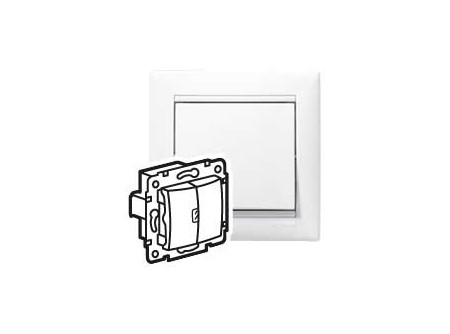 Legrand 774445 - Valena csillárkapcsoló egy ellenőrzőfénnyel, fehér