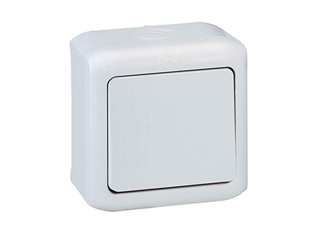 Legrand 782380 - Forix IP44 falon kívüli egypolusú kapcsoló 10 AX - 250 V~ szürke