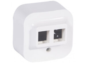 Legrand 782426 - Forix IP20 kettős Keystone aljzat, fehér