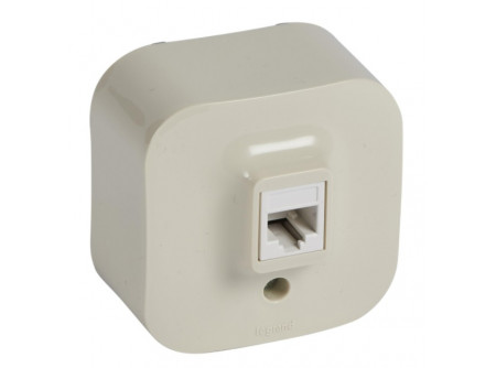 Legrand 782444 - Forix IP20 falon kívüli 1x RJ11 telefon-csatlakozóaljzat bézs