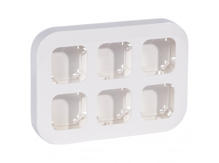 Legrand 782496 - Forix IP20 fk 6-os munkaállomás, vízszintesen/függőlegesen felszerelhető, fehér